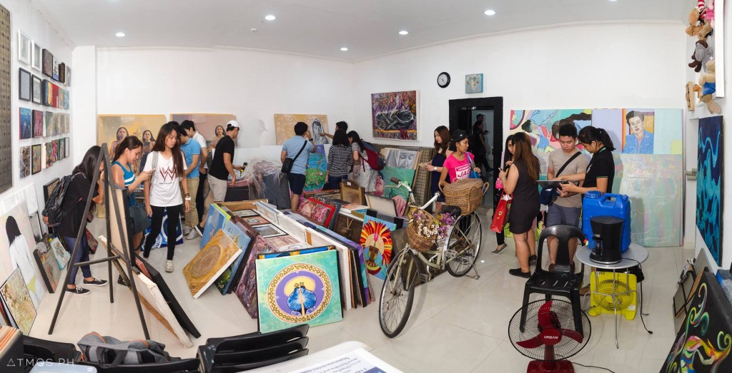 The Casa Real Gallery backroom is home to the Iloilo Visual Artists Collective (IVAC) and to a hundred paintings from IVAC members consigned to the gallery.